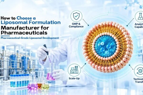 Liposomal formulation manufacturer for pharmaceuticals with GMP compliance and quality assurance.